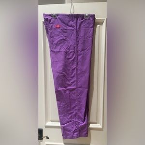 Dickies purple scrub pants size large (L)